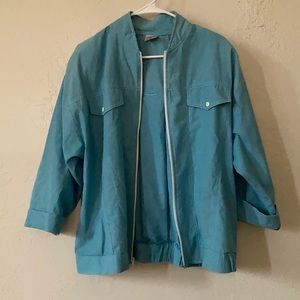 Vintage Division of Graff Zip Up with Shoulder Pads